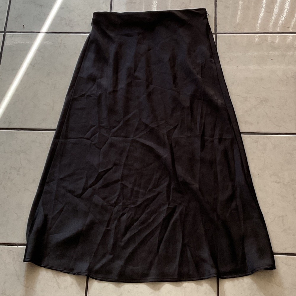 Rachel Zoe Classic Black A-Line Skirt